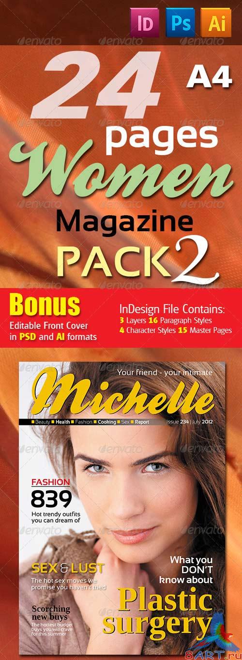 GraphicRiver 68 Pages Women Magazine Pack 2