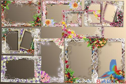 Набор романтических рамок в видах фотошоп № 3 Набор романтических рамок в видах фотошоп № 3