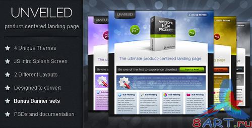 Unveiled - Ultimate Product Focused Landing Page