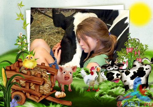 PSD frame - Funny farm PSD frame - Funny farm