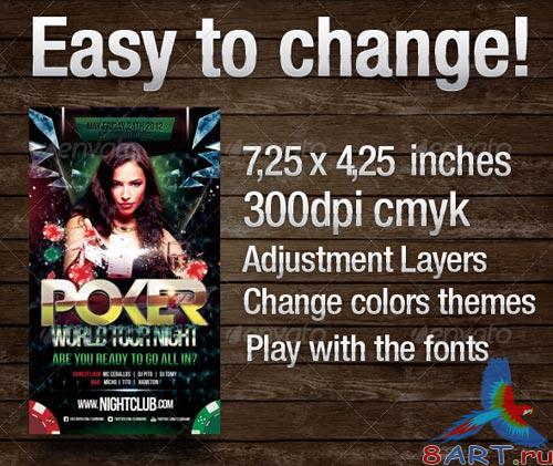 GraphicRiver Poker Nights Party Flyer GraphicRiver Poker Nights Party Flyer