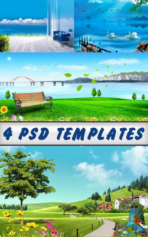 High resolution beautiful psd templates