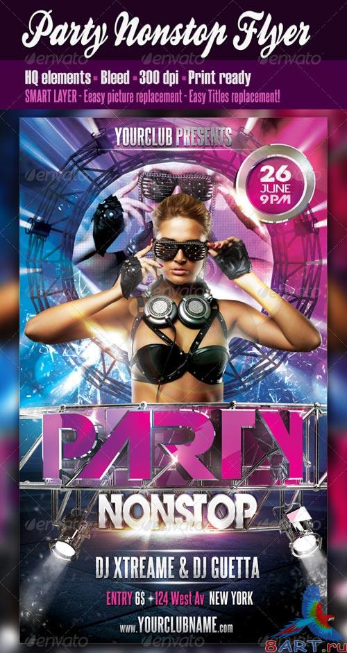 GraphicRiver Party Nonstop Flyer