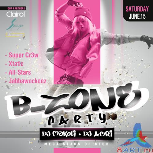 PSD poster - B-ZONE party