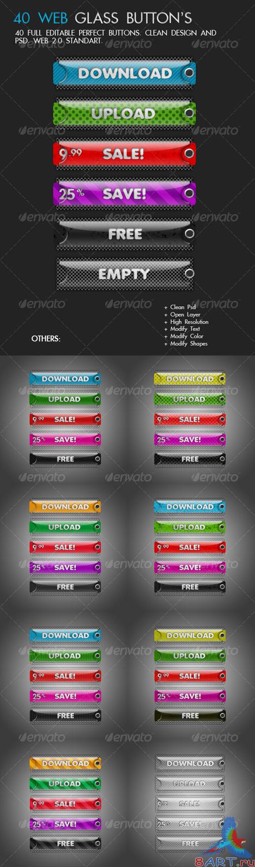 40 Candy Tags Button Version 2 - GraphicRiver
