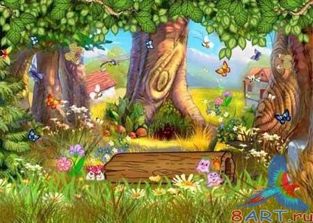 Forest Glade - children's background