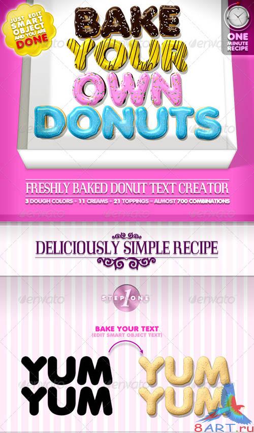 GraphicRiver Doughnut Text Creator // almost 700 Combinations