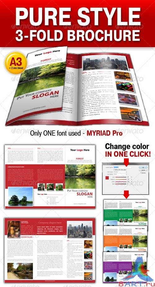 GraphicRiver Pure Style 3-fold brochure GraphicRiver Pure Style 3-fold brochure