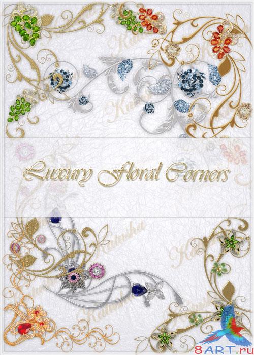 Luxury Floral Corners for Photoshop