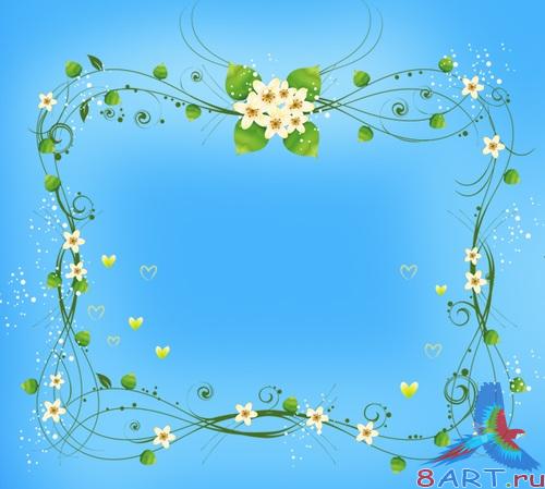 Цветочные рамки на PNG Цветочные рамки на PNG