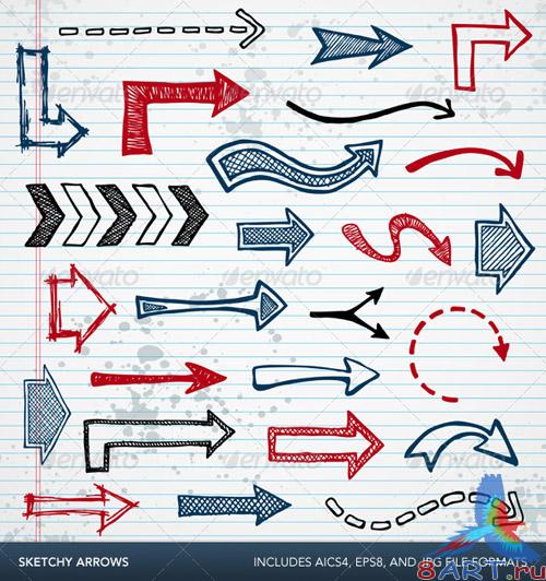 GraphicRiver Sketchy arrows