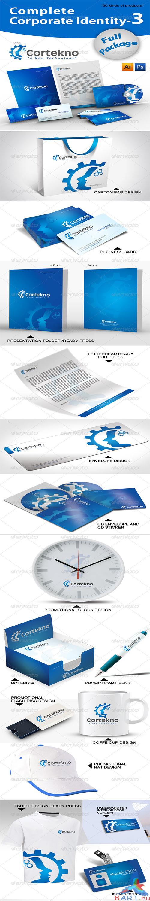 GraphicRiver - Complete Corporate Identity + 20 Free Mockup