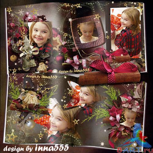 Новогодняя фотокнига - Рождественская радость Новогодняя фотокнига - Рождественская радость