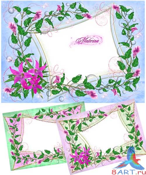 Рамка в видах фото - Вьюны Рамка в видах фото - Вьюны