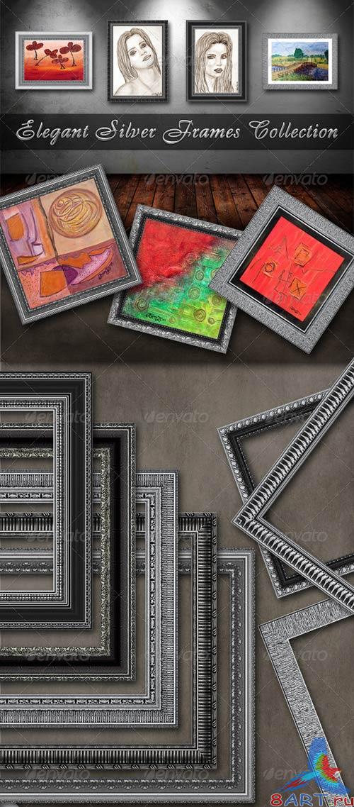 GraphicRiver Elegant Silver Frames Collection GraphicRiver Elegant Silver Frames Collection