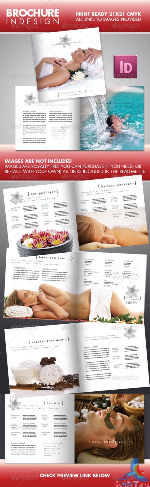 SPA Beauty Center Square Brochure - GraphicRiver