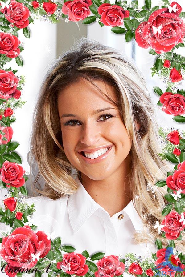 Рамка в видах фото – Бархатная роза Рамка в видах фото – Бархатная роза