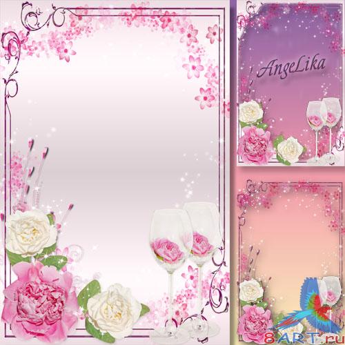 Праздничная цветочная рамка чтобы фото - вторично расцвели, чаруя взгляд, благоуханные пионы Праздничная цветочная рамка чтобы фото - вторично расцвели, чаруя взгляд, благоуханные пионы