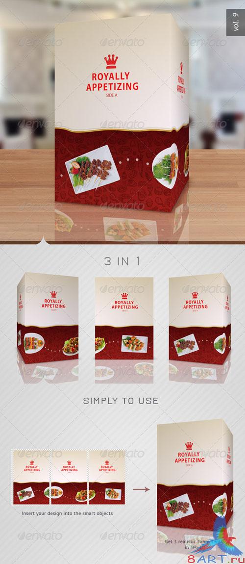 GraphicRiver - Paper Table Tent Mock-up Template Vol 9 - 2744645
