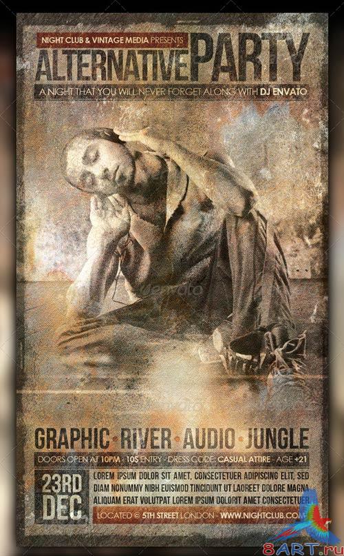 GraphicRiver Vintage Party Flyer GraphicRiver Vintage Party Flyer