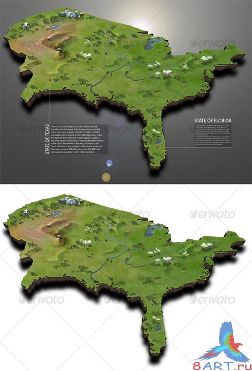GraphicRiver USA Map - REUPLOAD