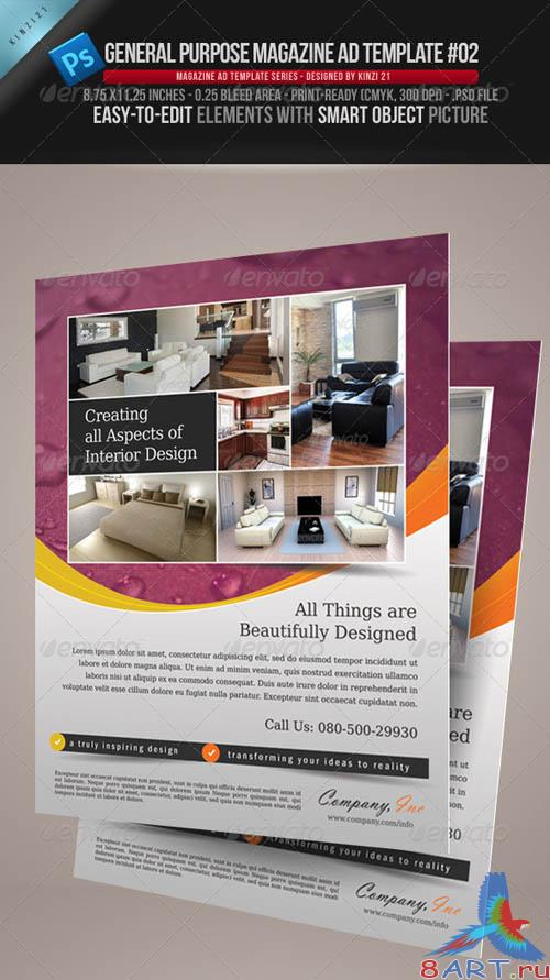 GraphicRiver General Purpose Magazine Ad Template #02
