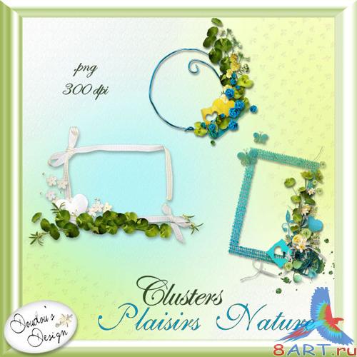 Scrap-kit - Clusters - Plaisirs Nature