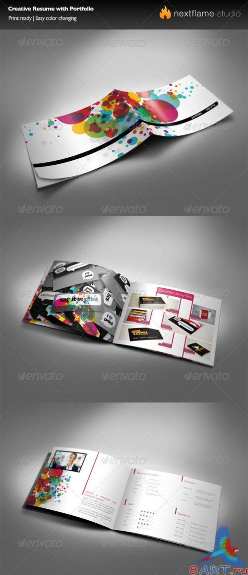 GraphicRiver Creative Resume with Portfolio GraphicRiver Creative Resume with Portfolio