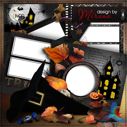 Шаблон фотокниги равно книга для 2013 год - Happy Halloween Шаблон фотокниги также книга для 2013 год - Happy Halloween