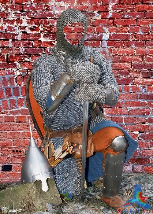 Шаблон в пользу кого фотомонтажа - русский рыцарь Шаблон с целью фотомонтажа - русский рыцарь