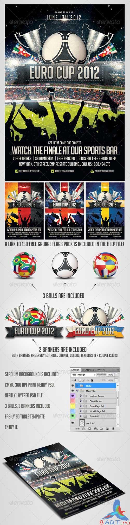 GraphicRiver Euro Soccer flyer