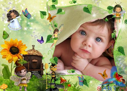 Детская рамка в угоду кому Photoshop – Волшебная страна Детская рамка в угоду кому Photoshop – Волшебная страна