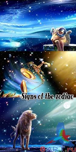 Signs of the zodiac - PSD