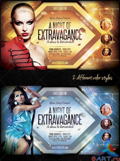 GraphicRiver A Night Of Extravagance Flyer Template GraphicRiver A Night Of Extravagance Flyer Template