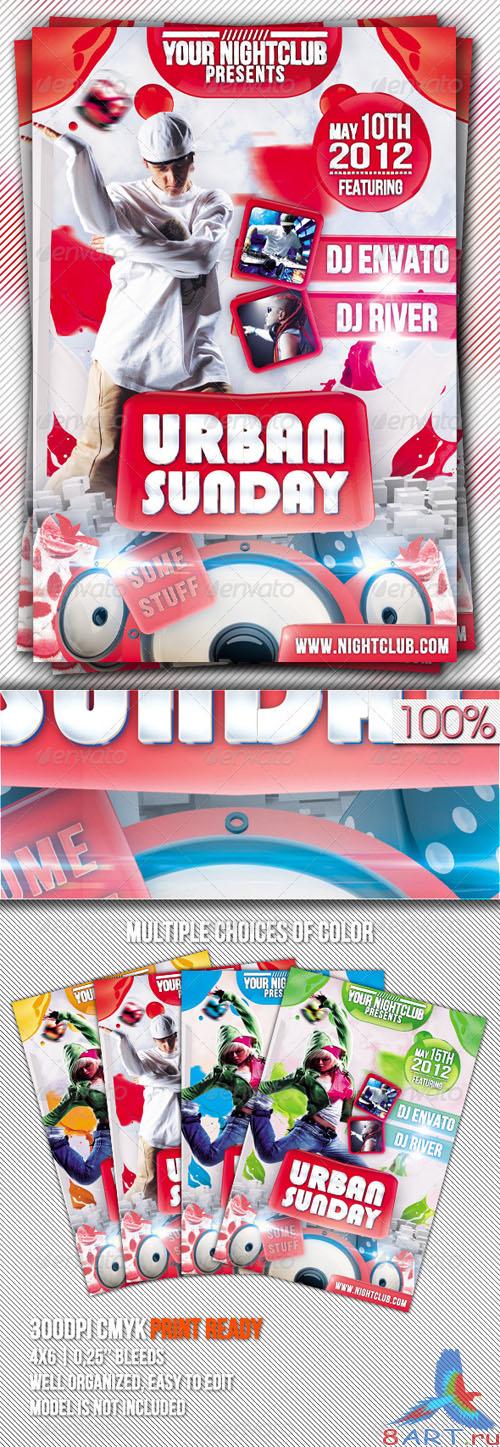GraphicRiver - Urban Sunday Flyer Template 2325573