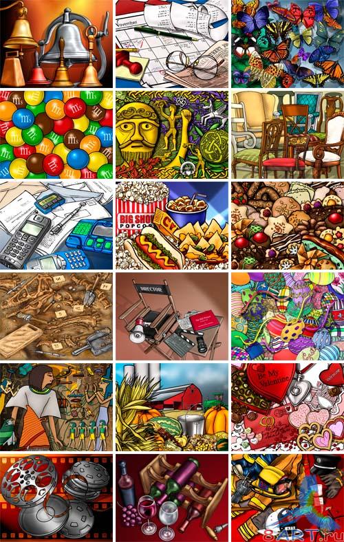 PSD Source - Life in illustrations PSD Source - Life in illustrations