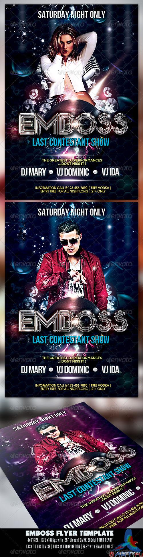 GraphicRiver - Emboss Party Flyer 2545056 GraphicRiver - Emboss Party Flyer 2545056