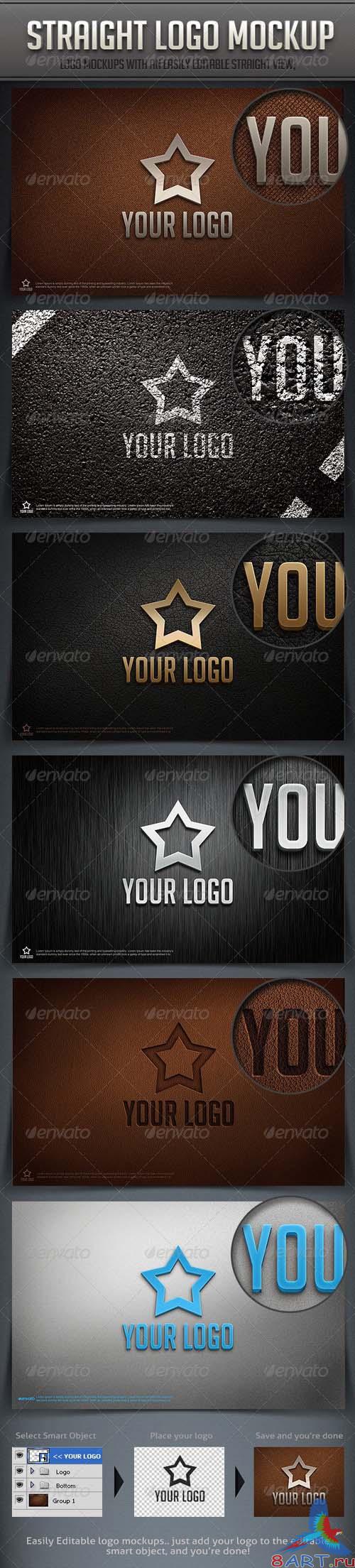 Straight Logo Mockup