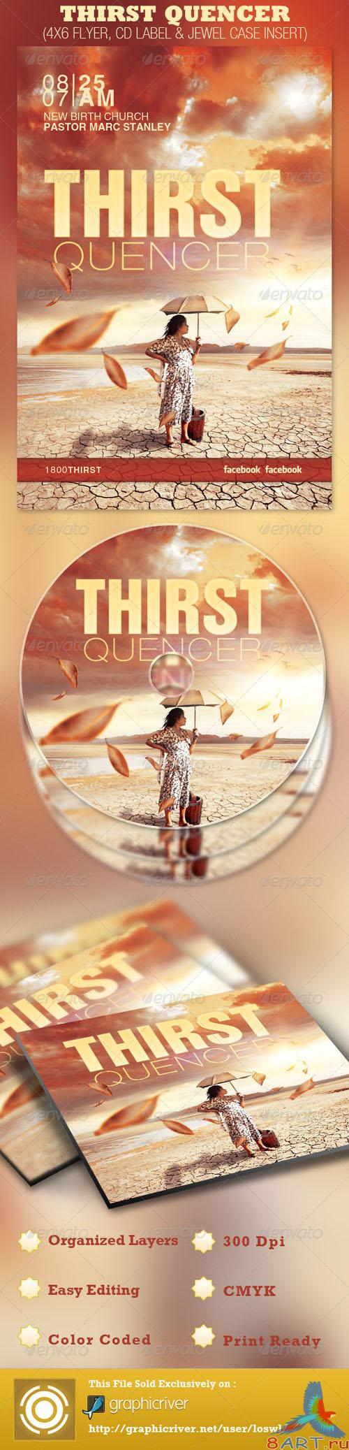 GraphicRiver - Thirst Quencher Church Flyer and CD Template 2721879 GraphicRiver - Thirst Quencher Church Flyer and CD Template 2721879