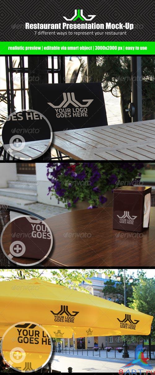 GraphicRiver Restaurant Presentation Mock-Up GraphicRiver Restaurant Presentation Mock-Up