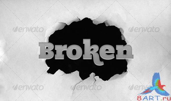 Broken paper (hole in a paper) � GraphicRiver