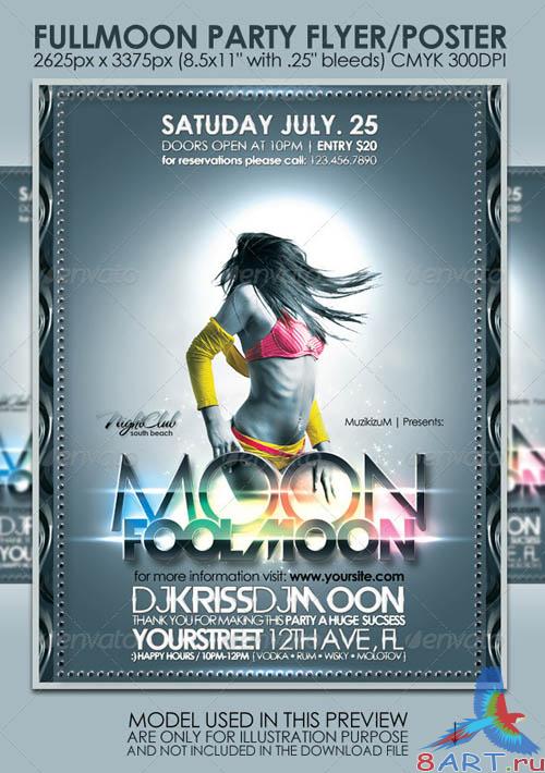 GraphicRiver Fullmoon Party Flyer/Poster