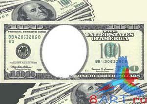 Рамка чтобы фотошоп 100 долларов США Рамка чтобы фотошоп 100 долларов США