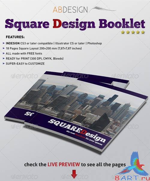 GraphicRiver Square Design Booklet GraphicRiver Square Design Booklet