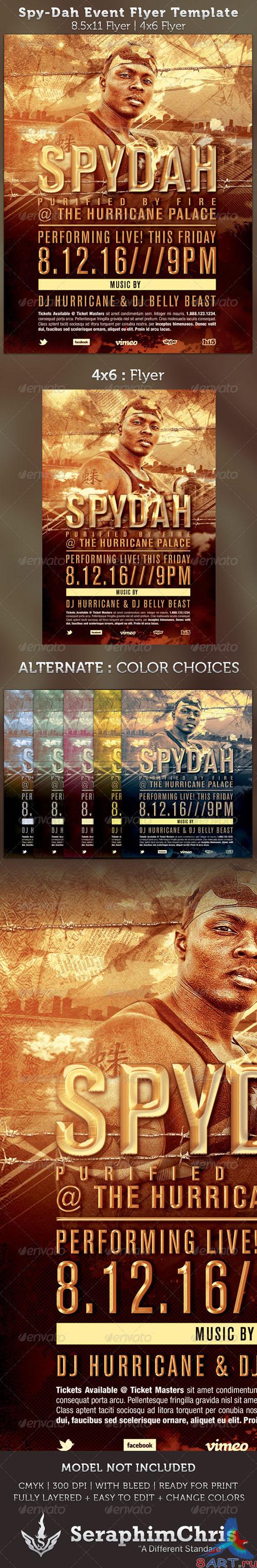 GraphicRiver - Spy-dah: Music Event Flyer Template 2561548