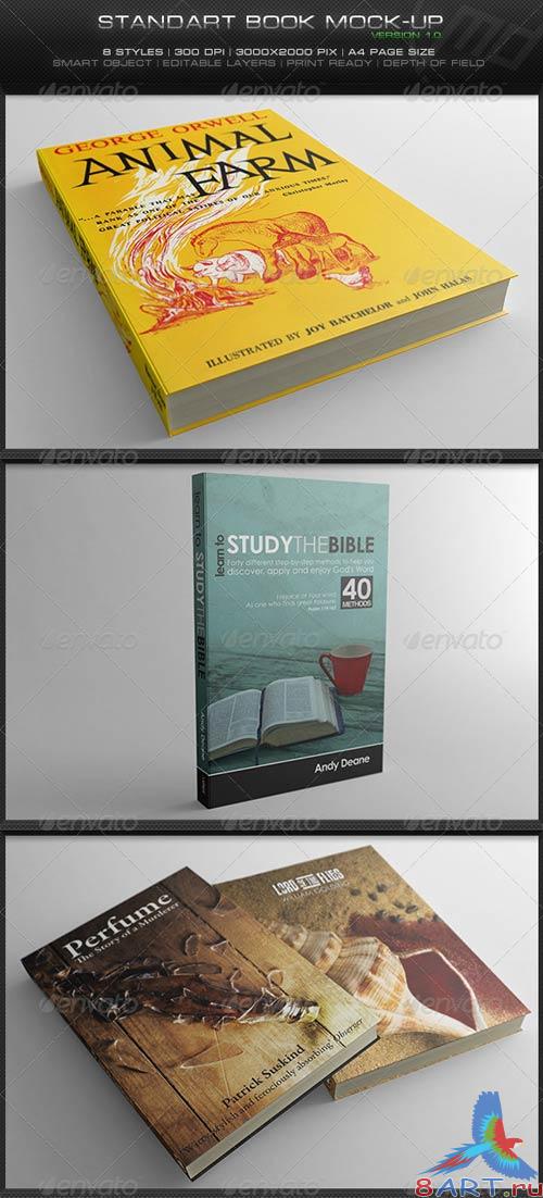 GraphicRiver Standart Book Mock-Up GraphicRiver Standart Book Mock-Up