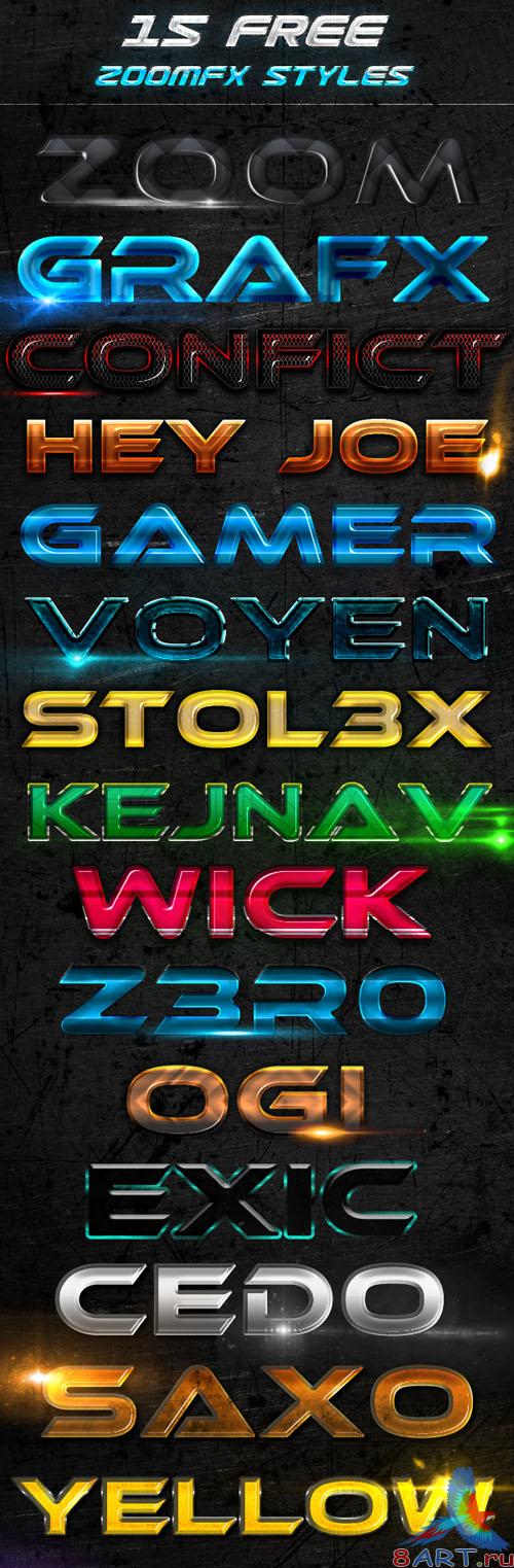 15 Zoomfx Styles for Photoshop v1
