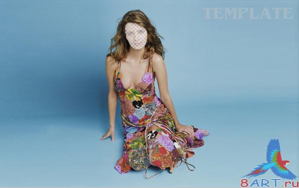 ������ � ����� ���� Photoshop -The modest girl