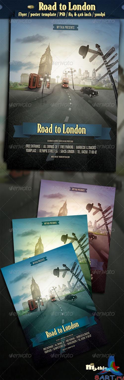 GraphicRiver - Road to London - Event Flyer/Poster Template 2708284 GraphicRiver - Road to London - Event Flyer/Poster Template 2708284
