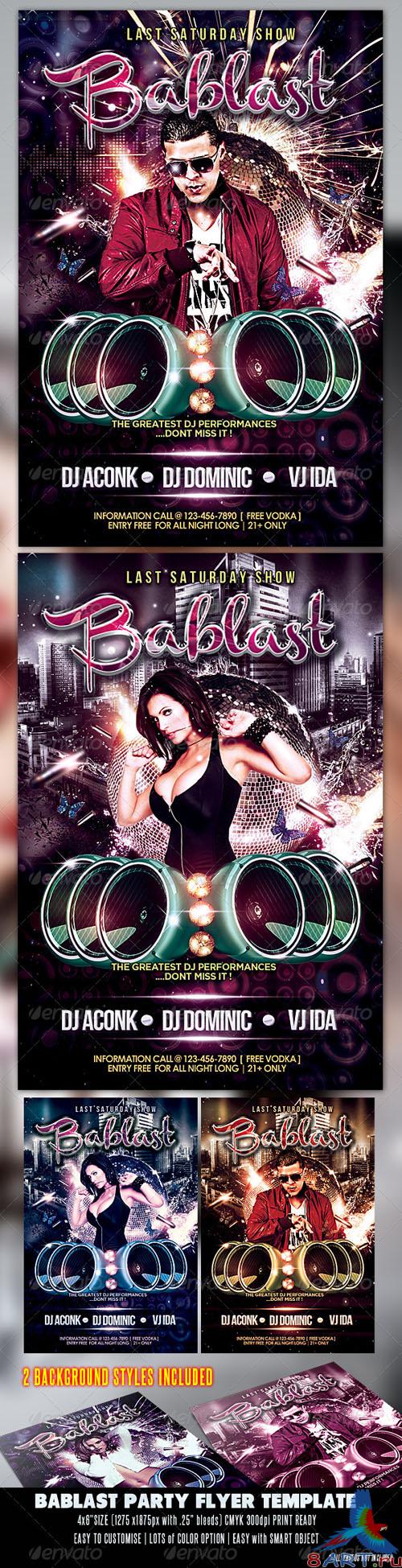 GraphicRiver - Bablast Party Flyer 2557601 GraphicRiver - Bablast Party Flyer 2557601